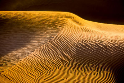 Scenic view of sea during sunset