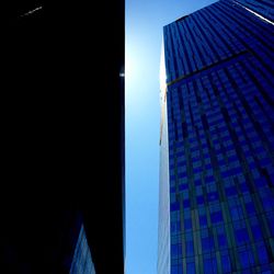 Low angle view of modern building