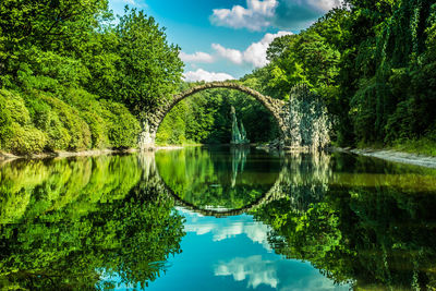 Rakotz bridge. rakotzbrucke. devil's bridge. germany. high quality photo