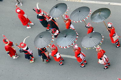 Close-up of chinese lanterns