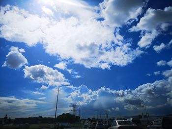 Low angle view of buildings against sky