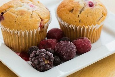 Close-up of served fruits in plate