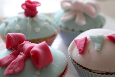 Close-up of cupcakes