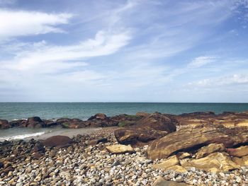 Scenic view of sea against sky