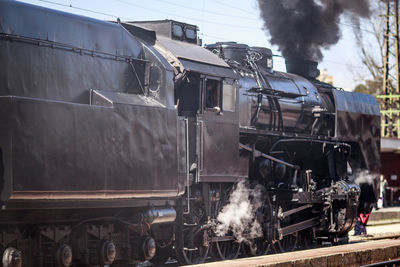 Train on railroad track