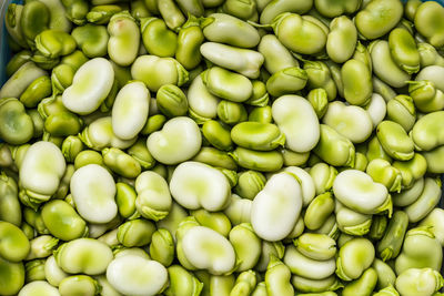 Full frame shot of green for sale at market stall