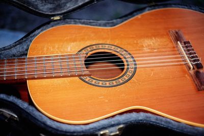 Close-up of guitar