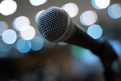 Defocused image of lighting equipment