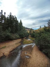 Road passing through landscape