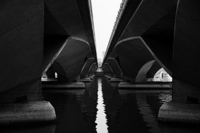 View of bridge over river