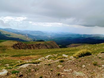 Scenic view of landscape against sky