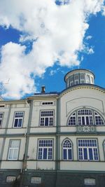 Low angle view of building against sky