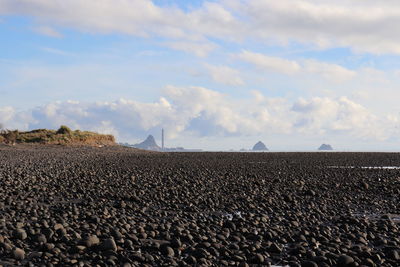 Panoramic view of land against sky
