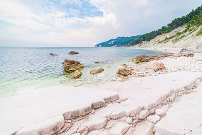 Scenic view of sea against sky