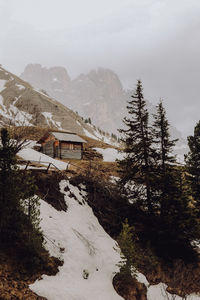 Scenic view of snow covered landscape