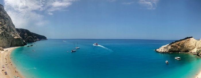 Panoramic view of sea against sky