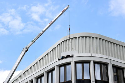 Low angle view of building against sky