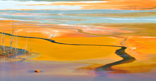 Full frame shot of polluted water