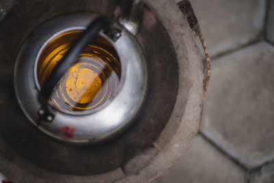 Close-up of machine part