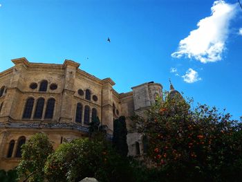 Low angle view of historic building against sky