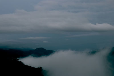 Storm clouds over mountain