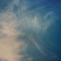 Low angle view of clouds in sky