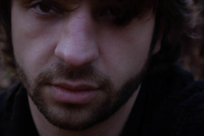 Close-up portrait of smiling mid adult man