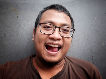 Portrait of smiling young man