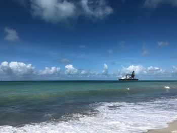 Scenic view of sea against sky