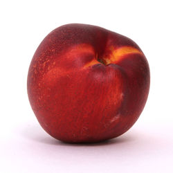 Close-up of apple against white background