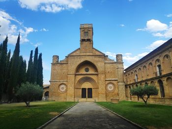 View of one of the navarrese monasteries against sky