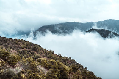 Troodos mountains in cyprus