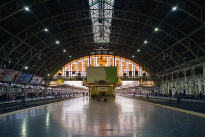 View of railroad station