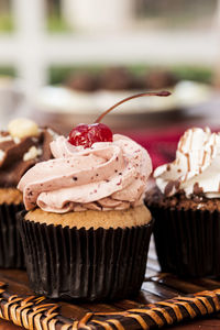 Close-up of cupcakes