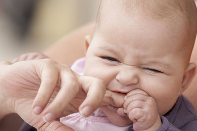 Close-up of cute baby boy