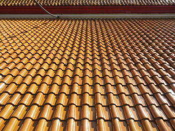 Full frame shot of roof tiles