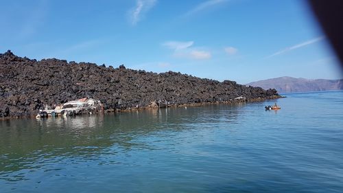 Panoramic view of sea against sky