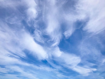 Low angle view of clouds in sky