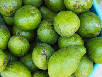 Full frame shot of oranges in market