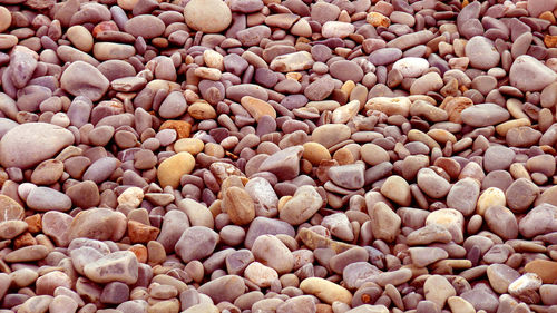 Full frame shot of pebbles