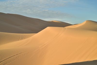 Scenic view of desert against sky