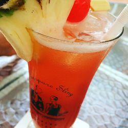 Close-up of drink on table