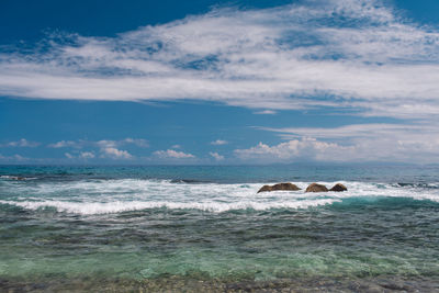 Scenic view of sea against sky