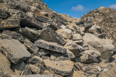 Aerial view of rock