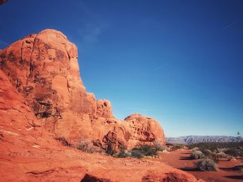 Rock formations in a desert