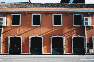 Low angle view of residential building