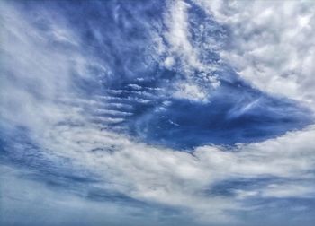 Low angle view of clouds in sky