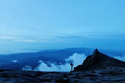 Scenic view of mountain against sky