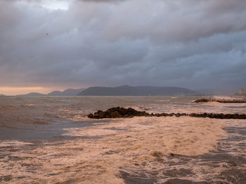 Scenic view of sea against sky