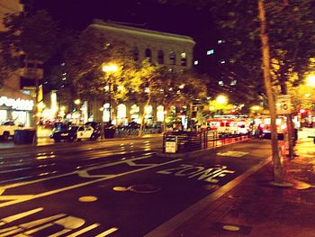 City street at night